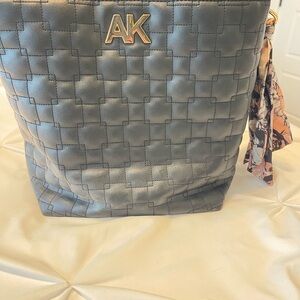 Anne Klein Black Quilted Tote